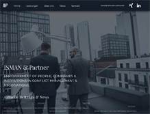 Tablet Screenshot of ismanundpartner.com